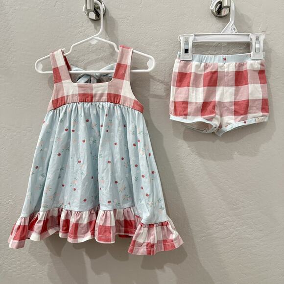 Omi Jo Apple Blossom Aunt Heart Tunic & Bloomers Outfit - Picture 1 of 12